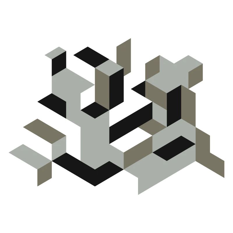 Perspective Construction Cube Dyeing Yourself Labyrinth 3D