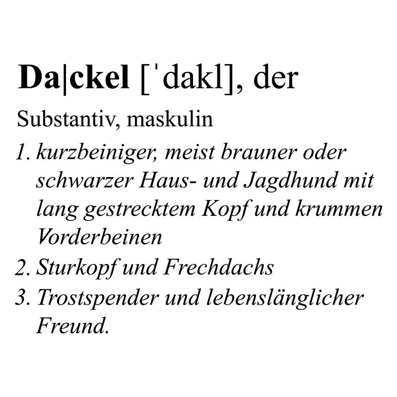 Dackel Duden