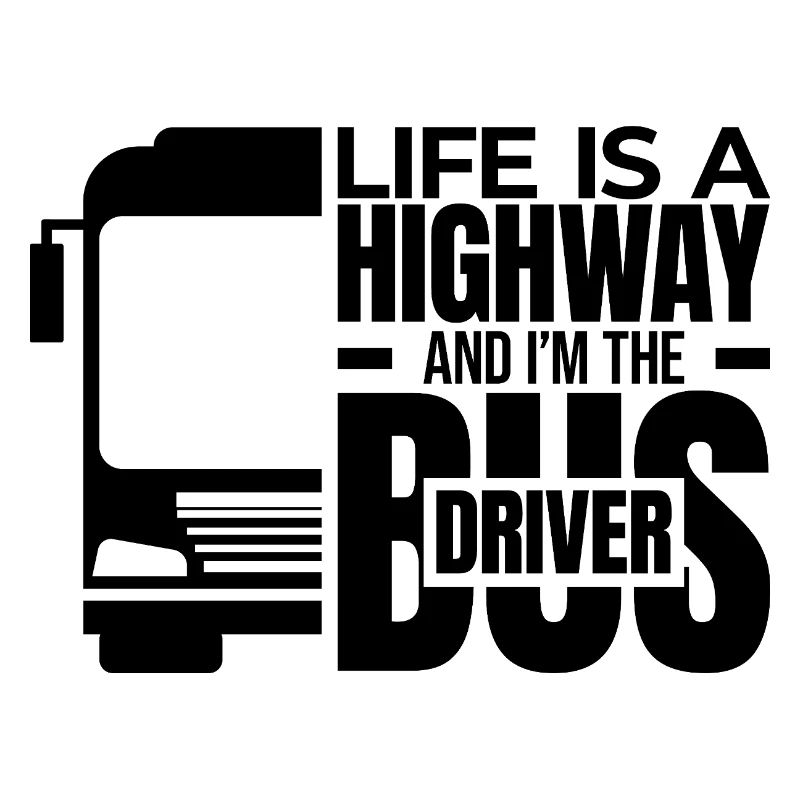 Busfahrer auf einer Autobahn des Lebens