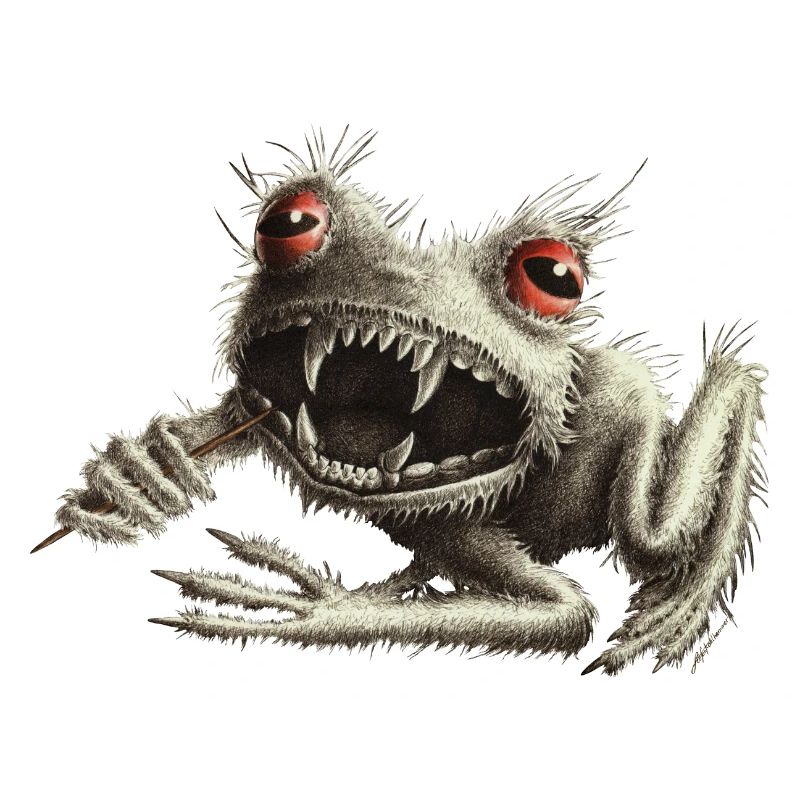 Werfrosch - Grenouille avec cure-dent