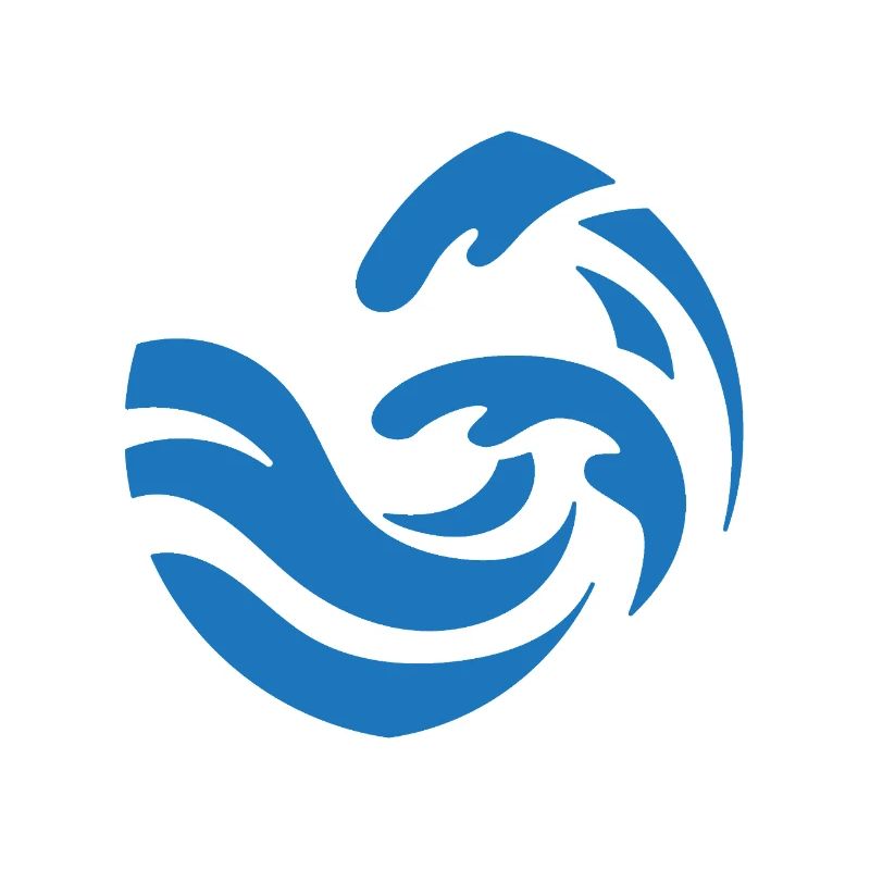 simple blue wave design