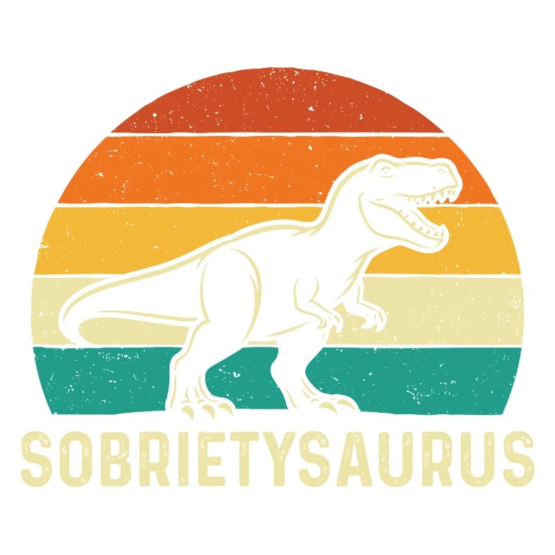 Sobrietysaurus Lustiger Nüchtern Erholung AA NA