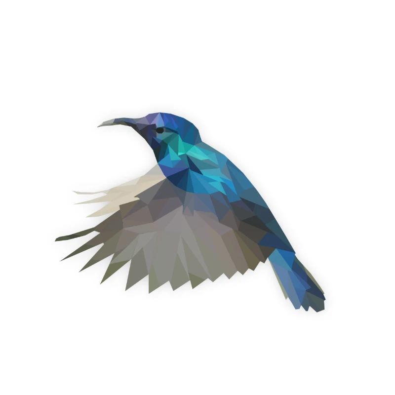 LowPoly "humming bird"