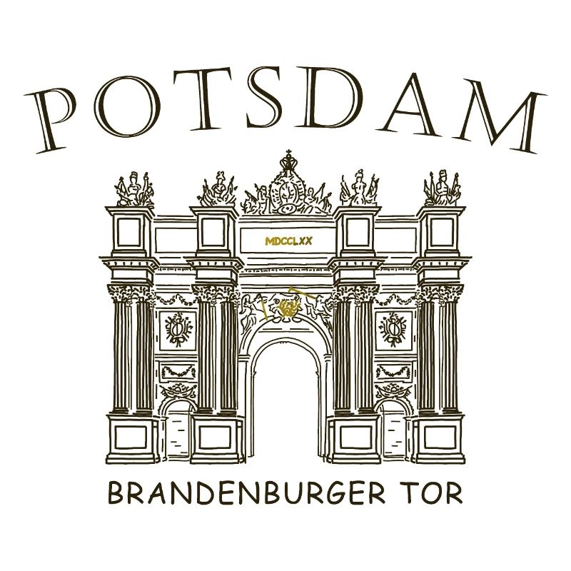 Potsdam, Brandenburg Gate, Germany Drawing