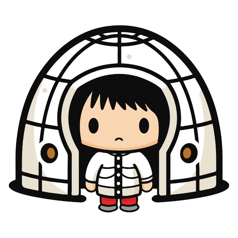 Winter Eskimo Iglu Comic