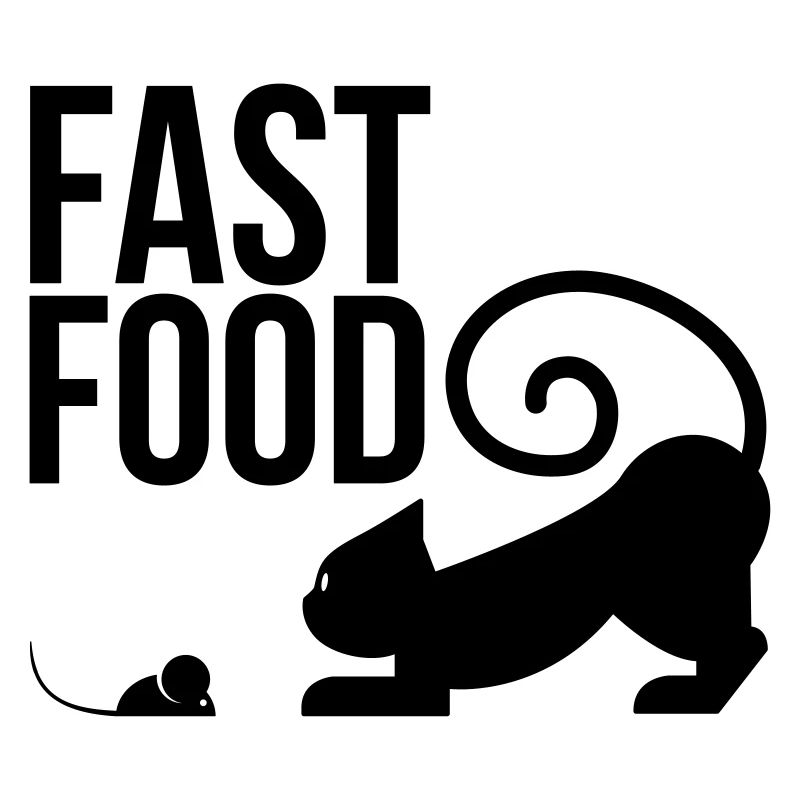 restauration rapide - chat avec la souris