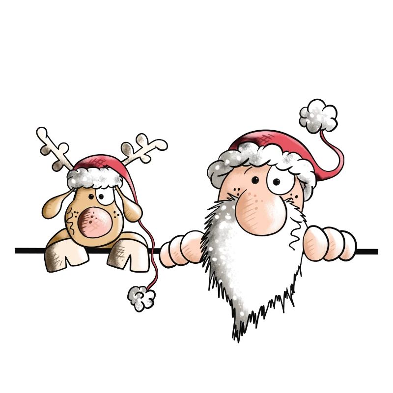 Saint Nicolas et ses rennes