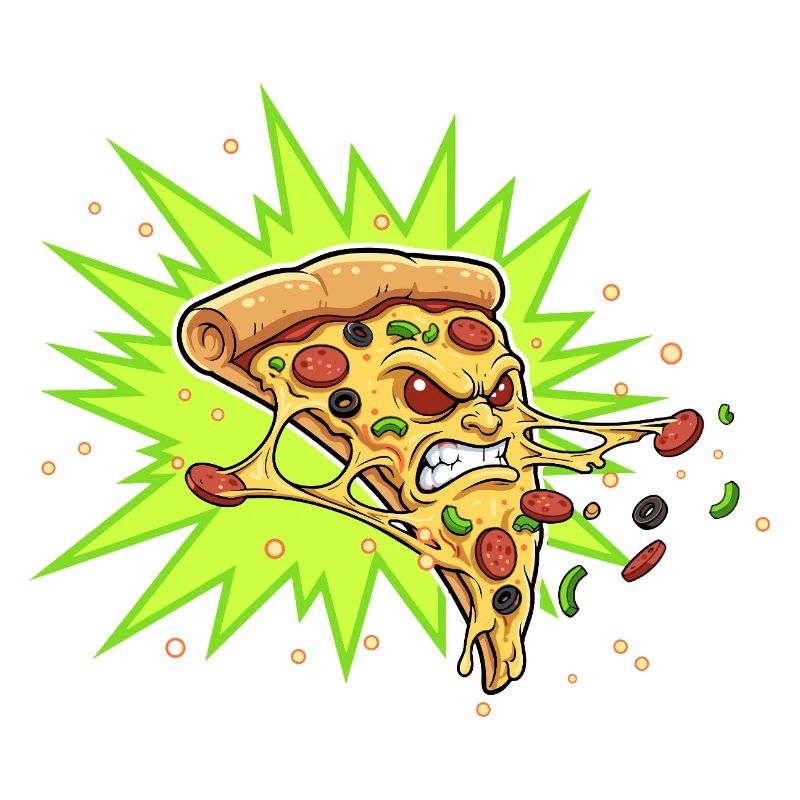 Pizzastück Aggressor Neonburst