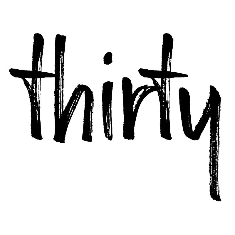 30 trente 30. numéro de cadeau d'anniversaire numéro 30