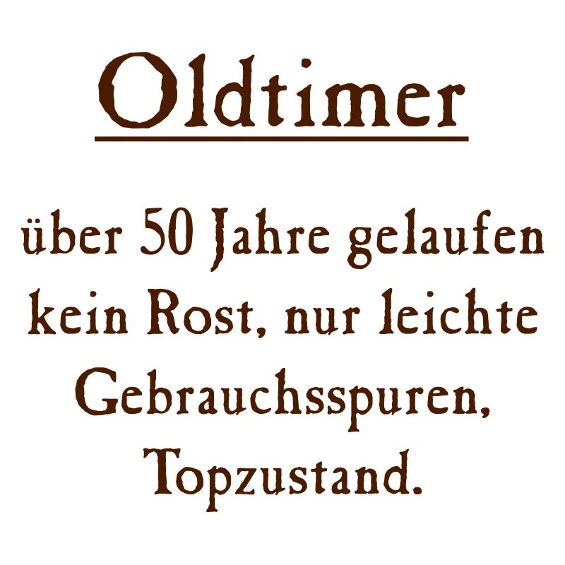 Geburtstag Oldtimer 50 original RAHMENLOS® Design