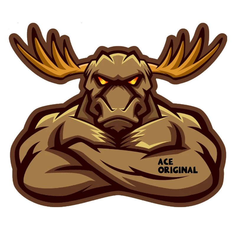 Ace Original-Elch-Maskottchen