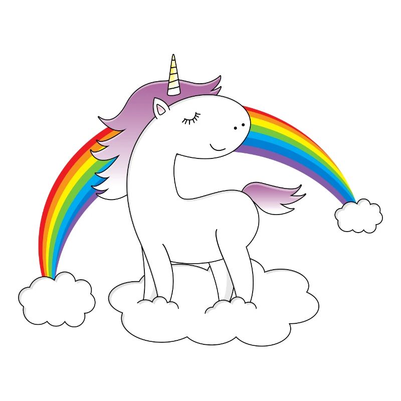 Einhorn auf Wolke