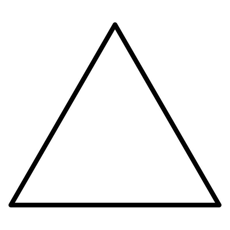 Triangle symbolique équilatéral