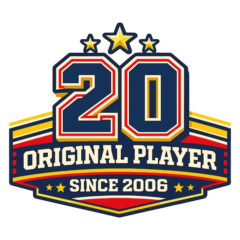 Original Player 20 Badge Retro