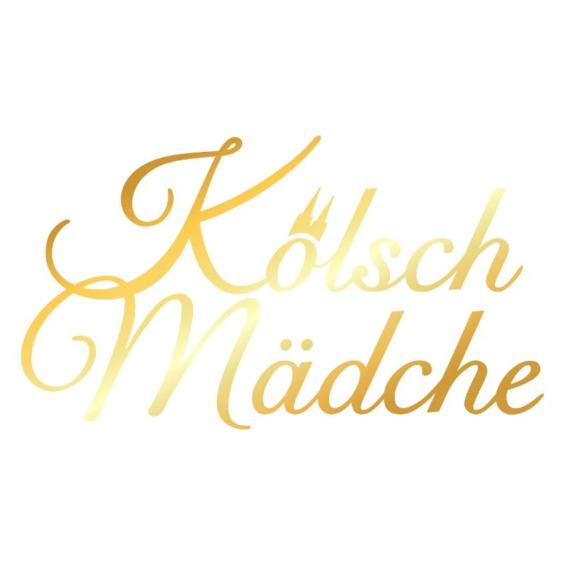 Kölsch Mädche mit Kölner Dom aus Köln