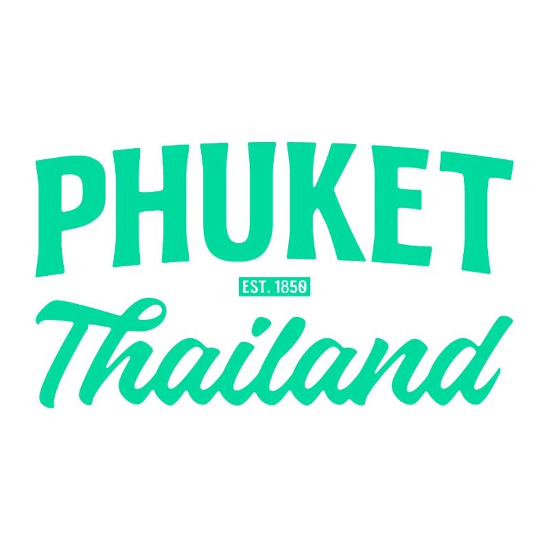 Écriture sarcelle de Phuket Thaïlande