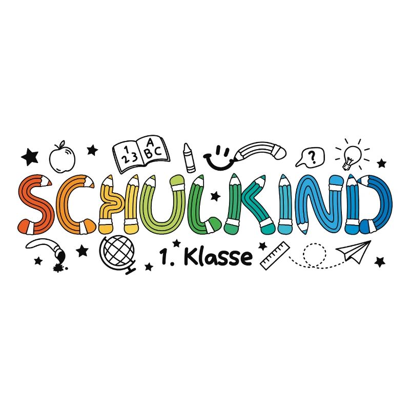Schulkind 2026 Doodle Einschulung Schulanfang