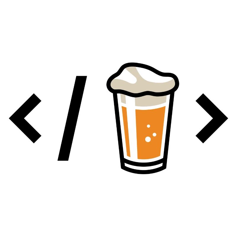 Bierglas-Ikone mit Schaum