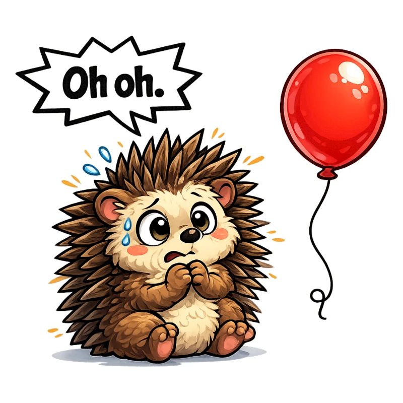 Idée de cadeau de hérisson mignon avec humour