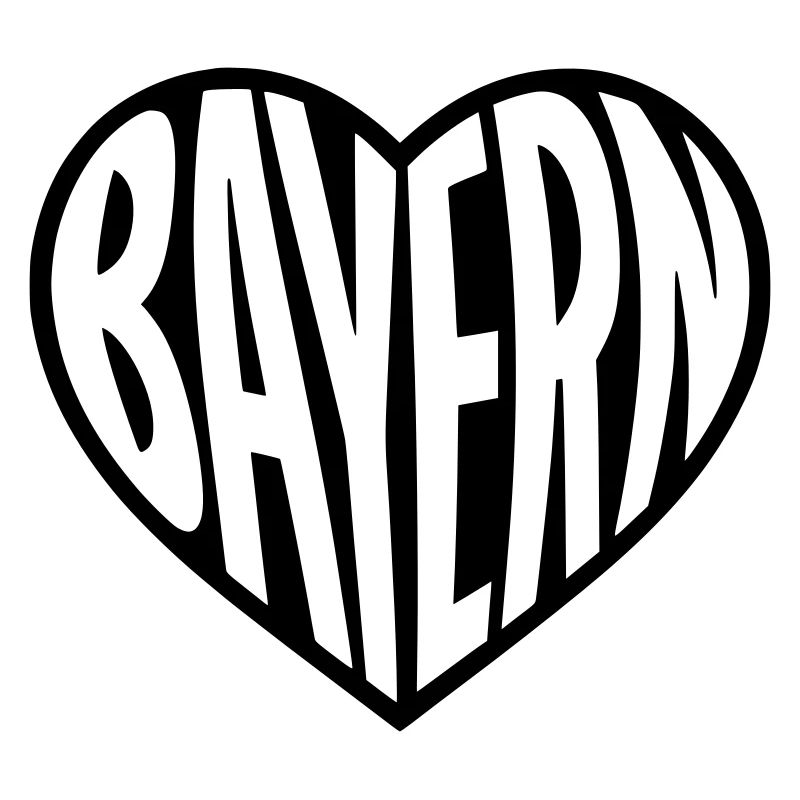 Bayern Herz Typografie