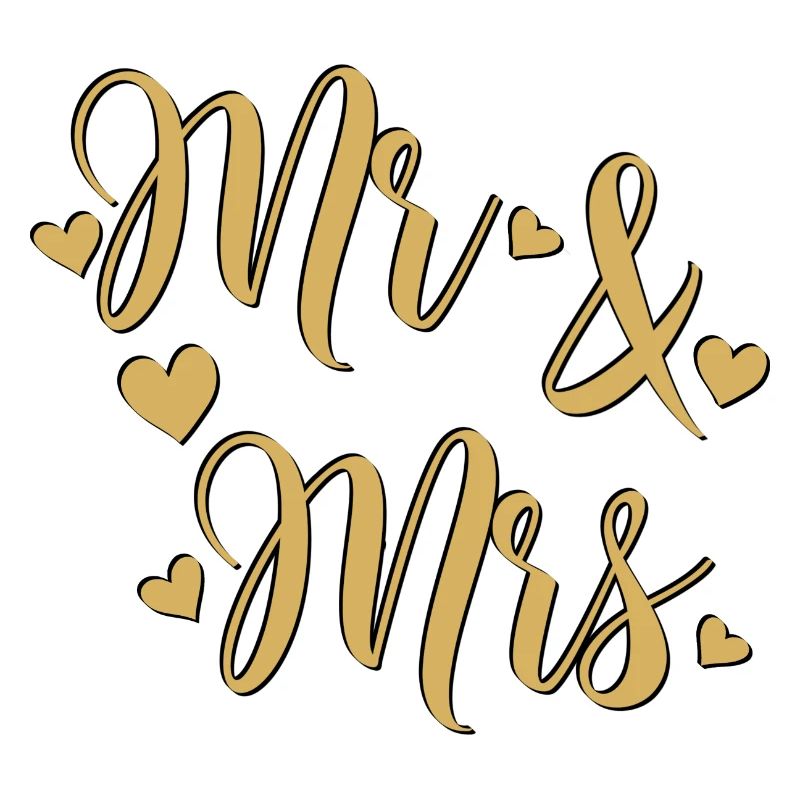 Mr and Mrs Gold on Black