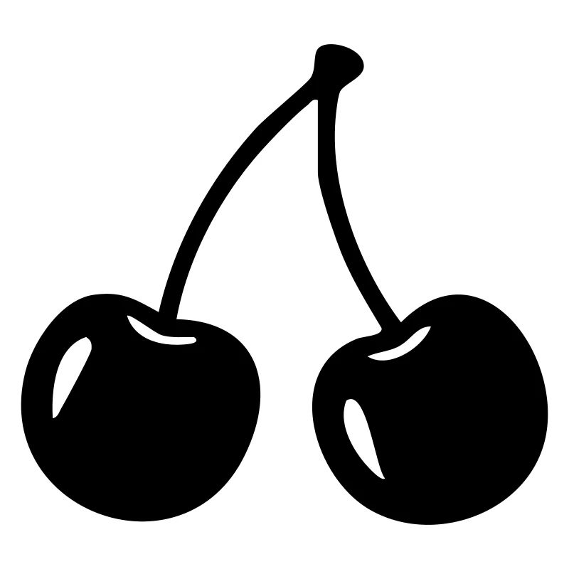 Cherry Silhouette – Sweet Fruit Design