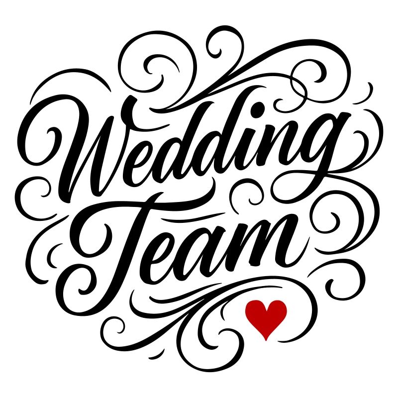 Cœur d’équipe de mariage