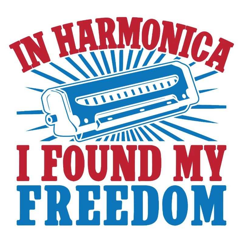 Funny Harmonica Player Found My Freedom Harmonica