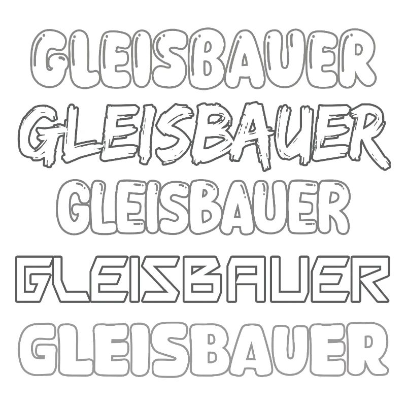 Gleisbauer Typo Kollektion