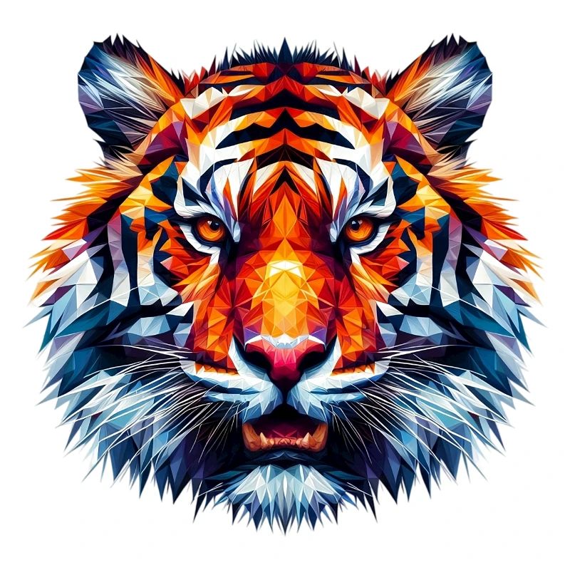 Polygonaler Tiger