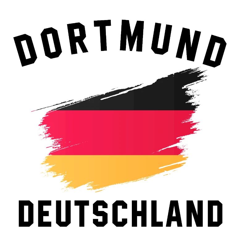 German Flag Artistic Brush Effect
