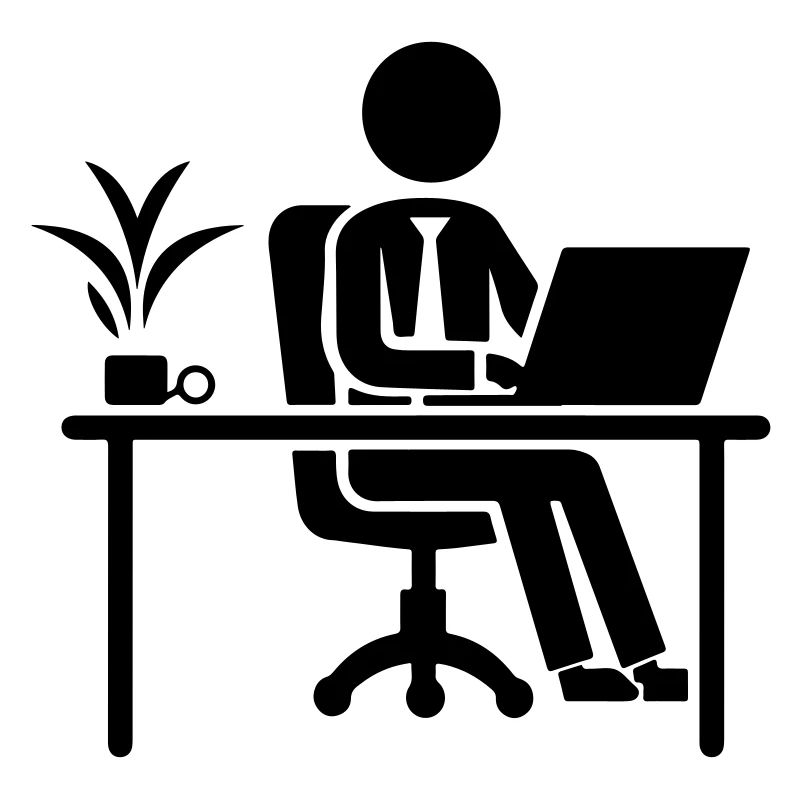 Worker Computer Job Desk