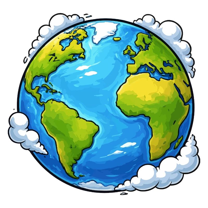 Planète Monde Terrestre