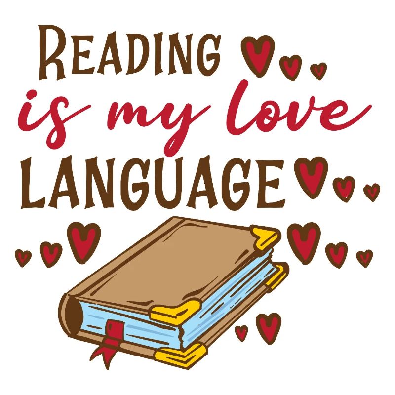 La lecture est mon langage de l’amour – Conception de livres