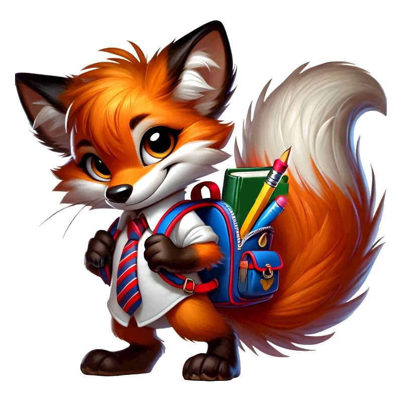 Start of school with fun: Fox for school beginners