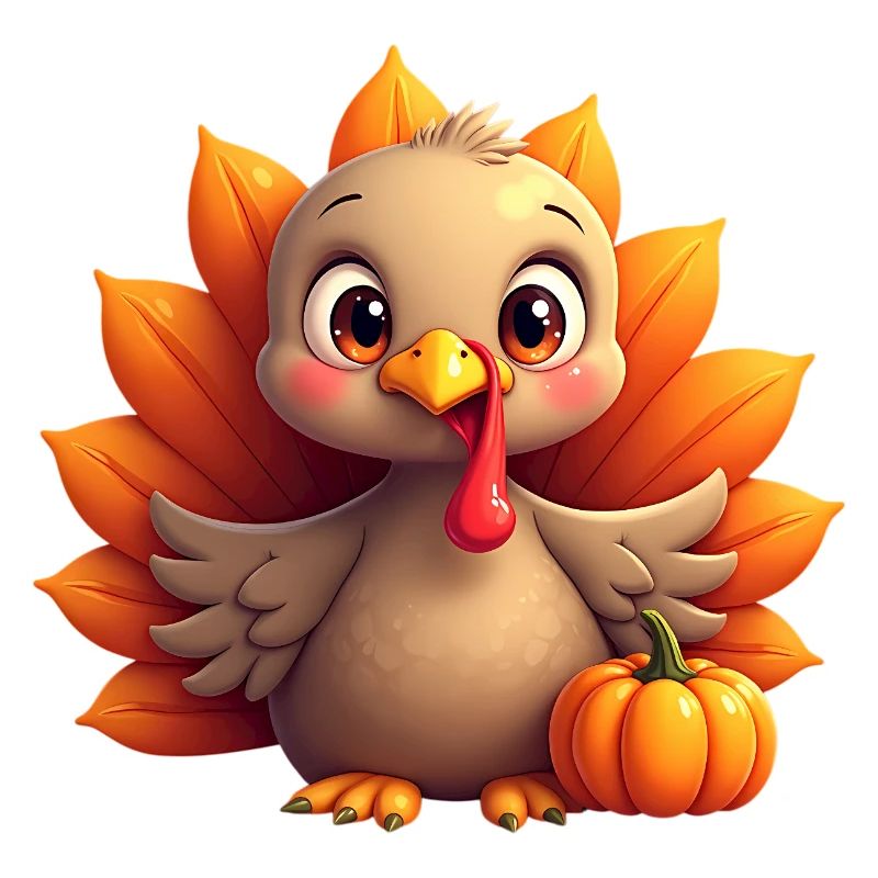 Bébé dinde de Thanksgiving
