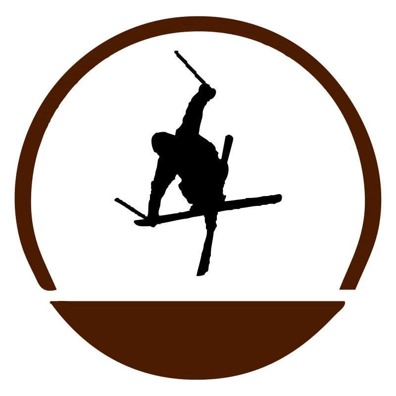 Logo de sauteur à ski