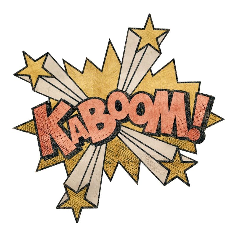 Comic Kabbom Pop Art Action Spruch