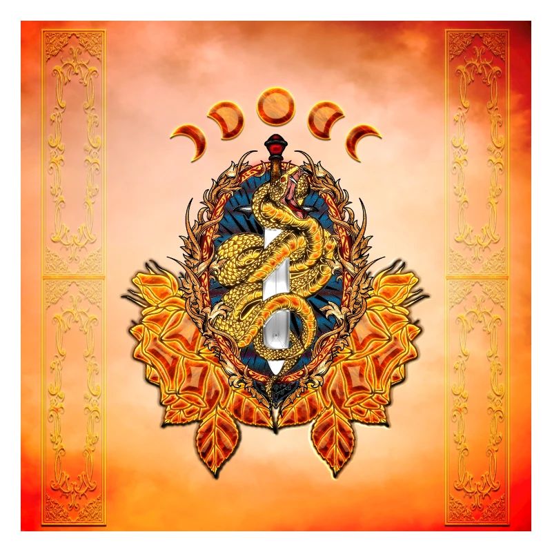 Superbe serpent avec épée