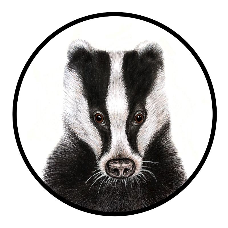 Dachs /Badger mit Logo