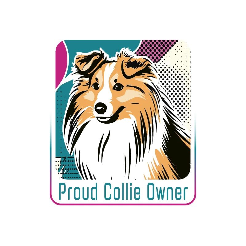 Stolzer Collie-Besitzer