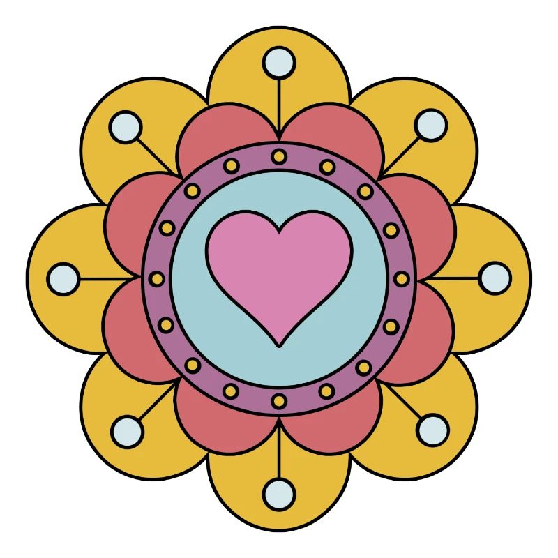 Cute Funky Hippie Boho Flower