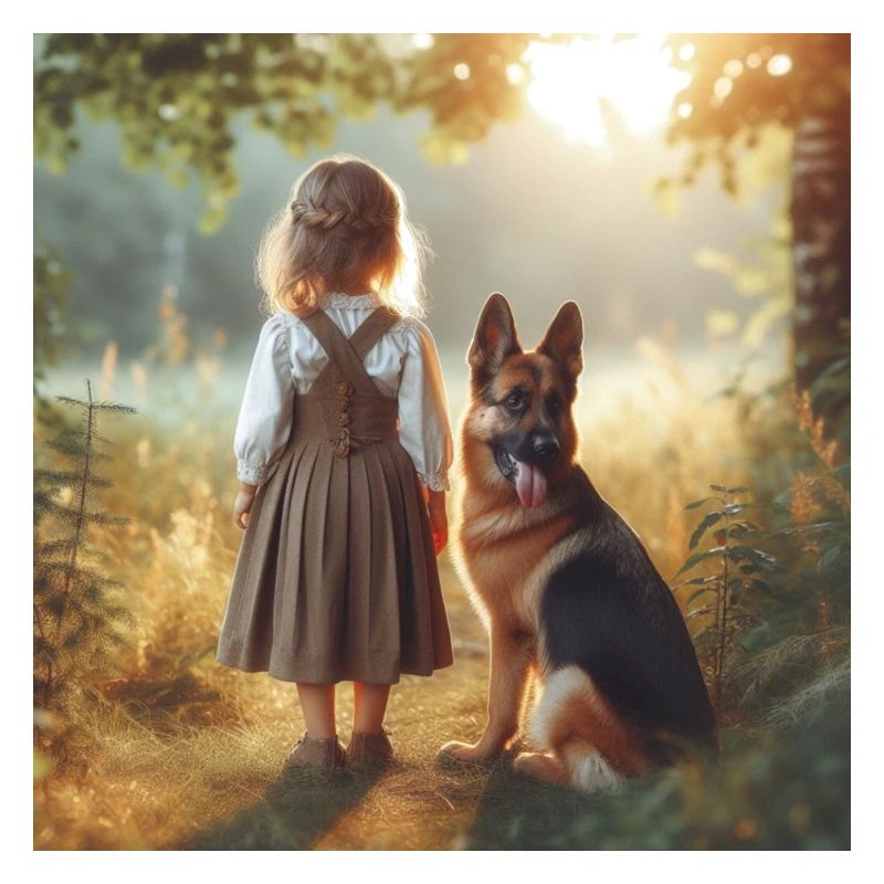 Deutscher Schäferhund Kunst