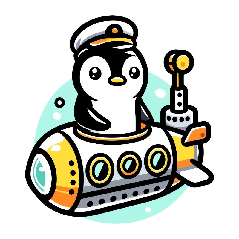 Submarine Captain Penguin: Deep Sea Explorer