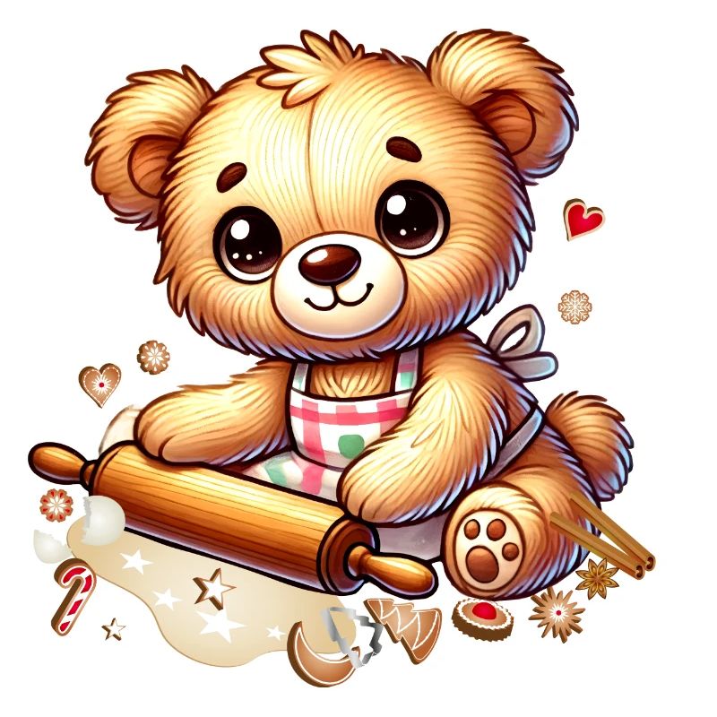 Baking Christmas Teddy – Sweet Festive Joy