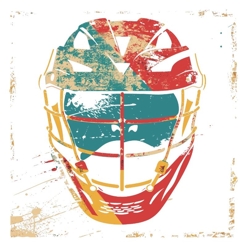 Casque de crosse à l’ancienne