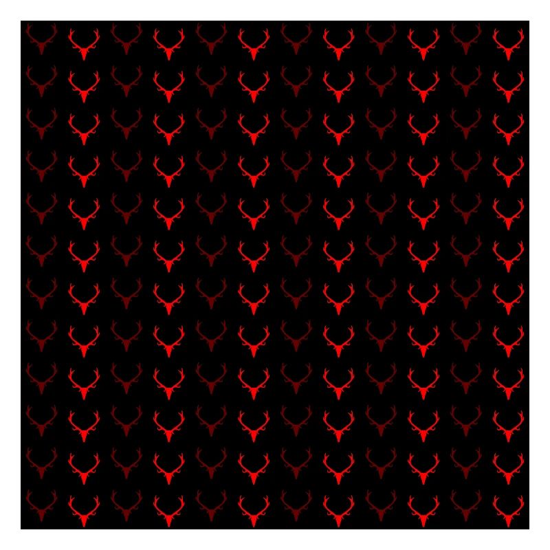 Antler Pattern Red