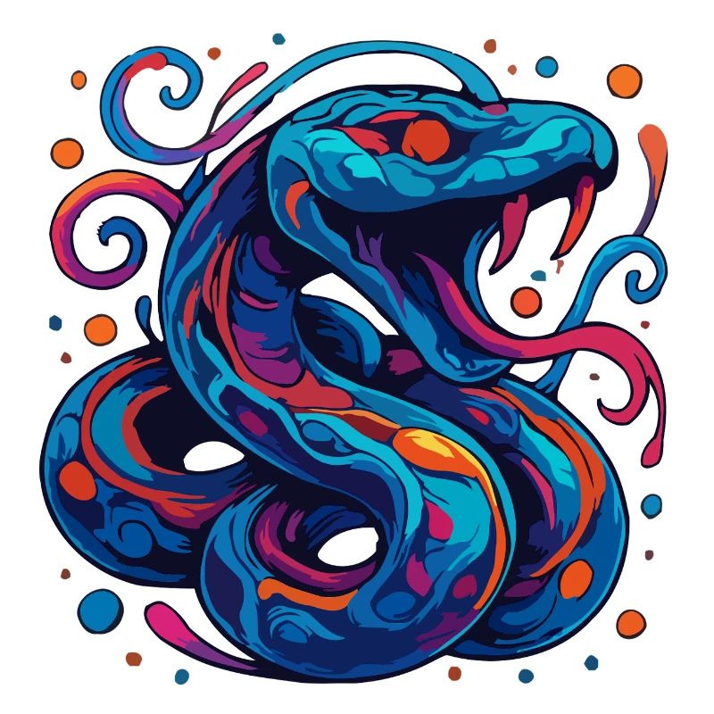 Serpent coloré