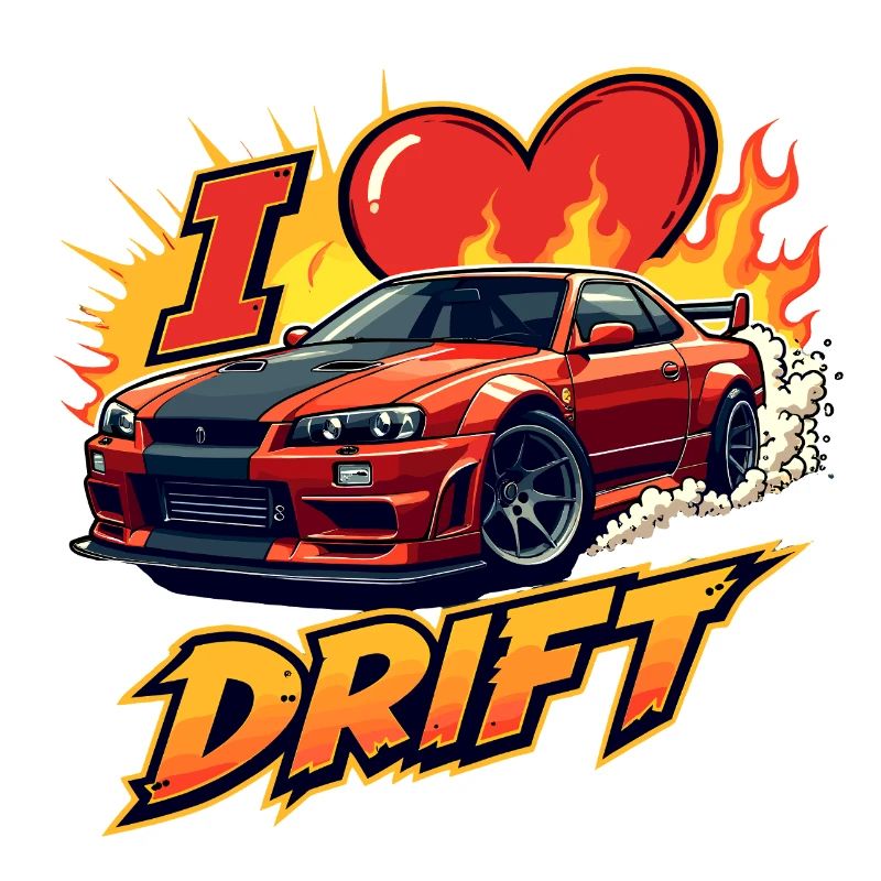 Speedster Drift Auto Illustration