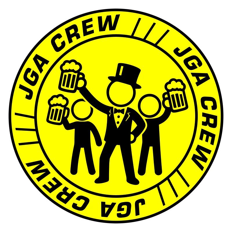 Conception de logo d’équipage d’enterrement de vie de garçon